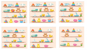 toys in the shop пазл английский